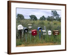 Letterboxes, Western Australia, Australia-Doug Pearson-Framed Photographic Print