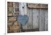 Lettered Slate Heart, Old Door, 'Welcome Home'-Andrea Haase-Framed Photographic Print