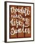 Lettering on Chocolate Bar-Natalia An-Framed Art Print