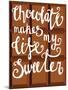 Lettering on Chocolate Bar-Natalia An-Mounted Art Print