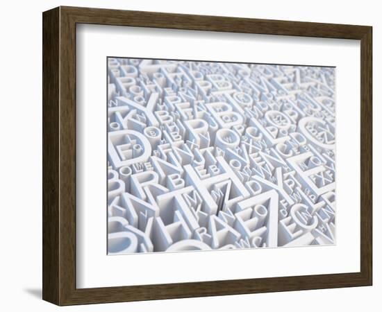 Letters Background-Sashkin-Framed Art Print