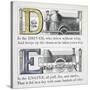 Letters D and E: Driver and Engine Illustrations-null-Stretched Canvas