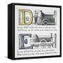 Letters D and E: Driver and Engine Illustrations-null-Framed Stretched Canvas