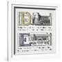 Letters D and E: Driver and Engine Illustrations-null-Framed Giclee Print