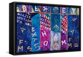 Letters Free Fall, 2012-Margaret Coxall-Framed Stretched Canvas