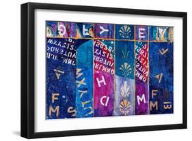 Letters Free Fall, 2012-Margaret Coxall-Framed Giclee Print
