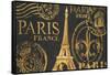 Letters from Paris II-Janice Gaynor-Framed Stretched Canvas