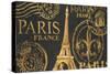 Letters from Paris II-Janice Gaynor-Stretched Canvas