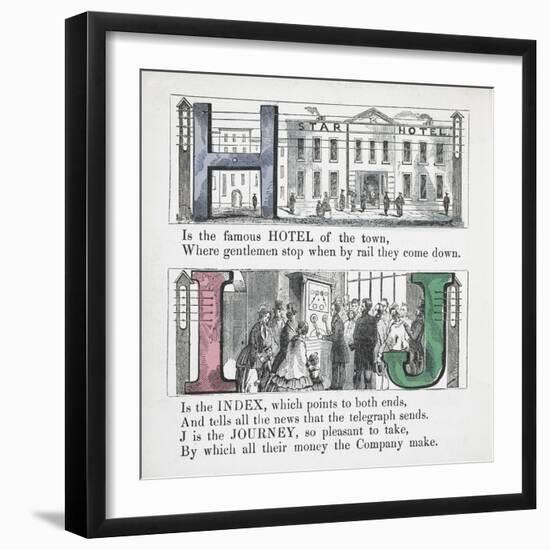 Letters H, I and J: Hotel, Index and Journey-null-Framed Giclee Print