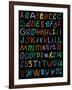 Letters Of The Alphabet Made From Neon Signs-Karimala-Framed Art Print