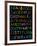 Letters Of The Alphabet Made From Neon Signs-Karimala-Framed Art Print