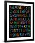 Letters Of The Alphabet Made From Neon Signs-Karimala-Framed Art Print