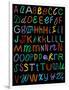 Letters Of The Alphabet Made From Neon Signs-Karimala-Framed Art Print