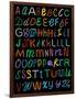 Letters Of The Alphabet Made From Neon Signs-Karimala-Framed Art Print