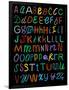 Letters Of The Alphabet Made From Neon Signs-Karimala-Framed Art Print