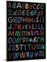 Letters Of The Alphabet Made From Neon Signs-Karimala-Mounted Art Print