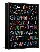 Letters Of The Alphabet Made From Neon Signs-Karimala-Framed Stretched Canvas