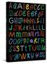 Letters Of The Alphabet Made From Neon Signs-Karimala-Stretched Canvas