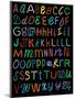 Letters Of The Alphabet Made From Neon Signs-Karimala-Mounted Art Print