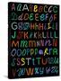 Letters Of The Alphabet Made From Neon Signs-Karimala-Stretched Canvas