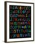 Letters Of The Alphabet Made From Neon Signs-Karimala-Framed Art Print