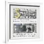 Letters S and T: Station and Tunnel.-null-Framed Giclee Print