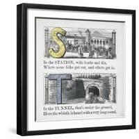 Letters S and T: Station and Tunnel.-null-Framed Giclee Print