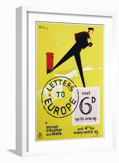 Letters to Europe Cost 6D-Pat Keely-Framed Art Print