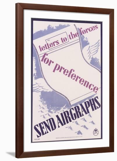 Letters to the Forces - for Preference Send Airgraphs-Cooper Studio-Framed Art Print