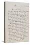 Lettre autographe de Paul Jamot à Maurice Serullaz dimanche soir, 16 Octobre 1938 ; doubfeuillet-null-Stretched Canvas