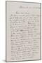 Lettre autographe de Paul Jamot à Maurice Serullaz dimanche soir, 16 Octobre 1938 ; doubfeuillet-null-Mounted Giclee Print