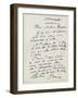 Lettre autographe de Renoir à Charpentier-Pierre-Auguste Renoir-Framed Giclee Print