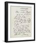 Lettre autographe de Renoir à Charpentier-Pierre-Auguste Renoir-Framed Giclee Print