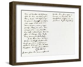 Lettre autographe signée à Berryer, Champrosay 14 Septembre 1862-Eugene Delacroix-Framed Giclee Print