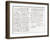 Lettre autographe signée à Berryer, Champrosay, vendredi soir Octobre 1861-Eugene Delacroix-Framed Giclee Print