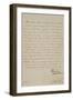 Lettre de Napoléon au cardinal de Paris après Austerlitz-null-Framed Giclee Print