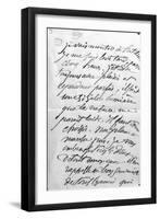 Lettre de Paul Cézanne à son fils-Paul Cézanne-Framed Premium Giclee Print