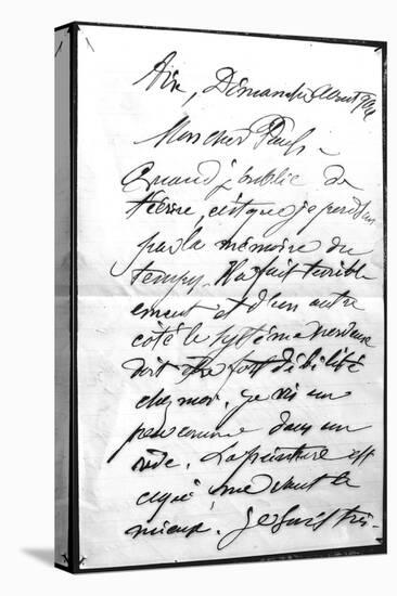 Lettre de Paul Cézanne à son fils-Paul Cézanne-Stretched Canvas