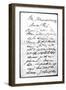 Lettre de Paul Cézanne à son fils-Paul Cézanne-Framed Giclee Print