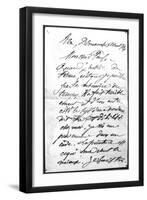 Lettre de Paul Cézanne à son fils-Paul Cézanne-Framed Giclee Print