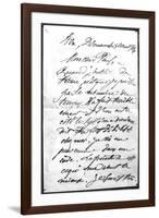 Lettre de Paul Cézanne à son fils-Paul Cézanne-Framed Giclee Print