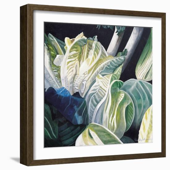 Lettuce and Leeks, 2002-Pedro Diego Alvarado-Framed Giclee Print