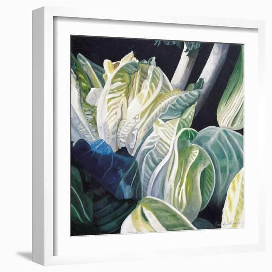 Lettuce and Leeks, 2002-Pedro Diego Alvarado-Framed Giclee Print