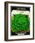 Lettuce Seed Packet-Lantern Press-Framed Art Print