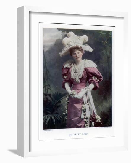 Letty Lind, Actress and Dancer, 1901-W&d Downey-Framed Giclee Print