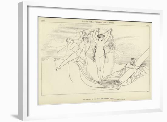 Leucothea Preserving Ulysses-John Flaxman-Framed Giclee Print