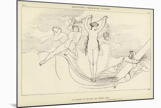 Leucothea Preserving Ulysses-John Flaxman-Mounted Giclee Print