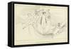 Leucothea Preserving Ulysses-John Flaxman-Framed Stretched Canvas