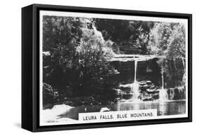 Leura Falls, Blue Mountains, Australia, 1928-null-Framed Stretched Canvas