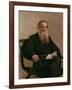 Lev Tolstoy (1828-1810) 1887-Ilya Efimovich Repin-Framed Giclee Print